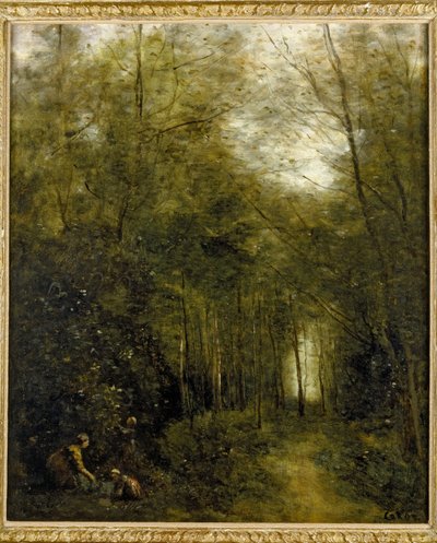 Montfermeuil, el arroyo en el bosque, 1867 de Jean Baptiste Camille Corot